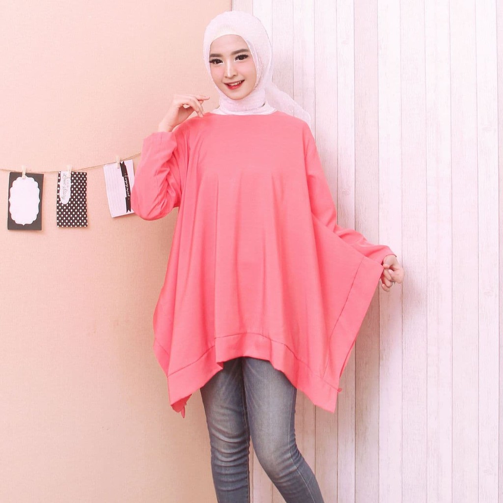 BIG SALE F04 Baju Atasan Muslim Wanita Blouse Jumbo Baju Tunik Baju Muslim BRANDED