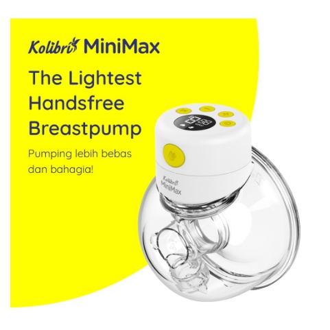 Gabag - Handsfree Breastpump - Kolibri Minimax Breastpump- free kantong asi 1 dus boba