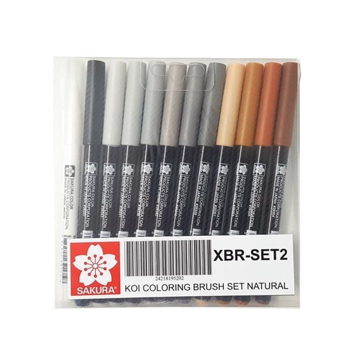 

SAKURA KOI COLORING BRUSH XBR SET 12 NATURAL