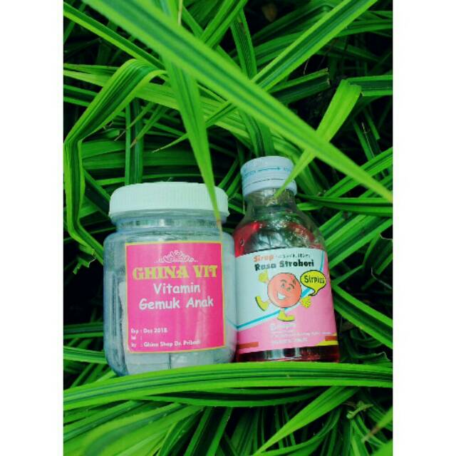 Vitamin gemuk anak + sirup pemanis
