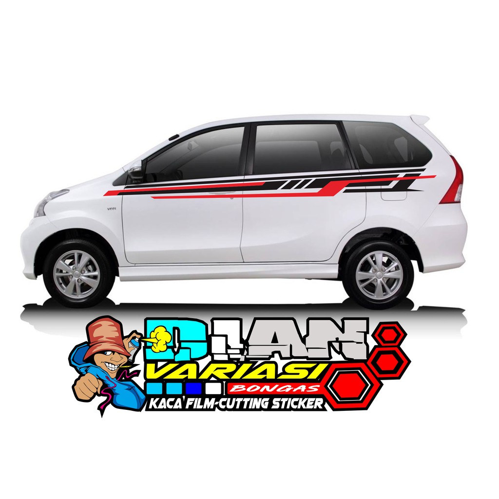 Jual Striping Cutting Mobil Avanza Xenia Innova Rush Dll Bisa Request Perubahan Warna Atau Tambahan Nama Indonesia Shopee Indonesia