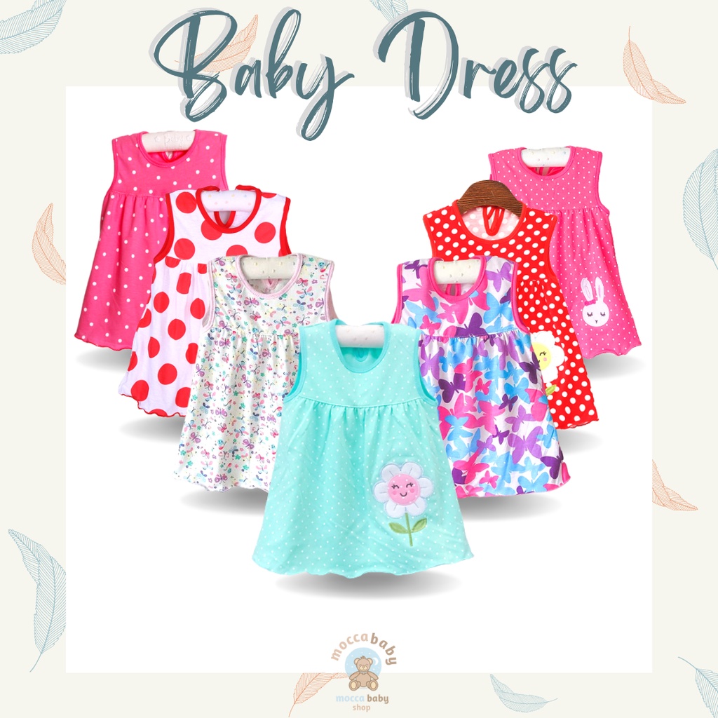 MBSS - Dress DEAR SUNNY Bayi Perempuan / Baju Bayi Cewek / Pakaian Bayi Perempuan Lucu / DS12