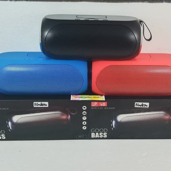 Speaker Bluetooth Original Wireless Speaker Lp V6 Super Bass Hitam Shopee Indonesia