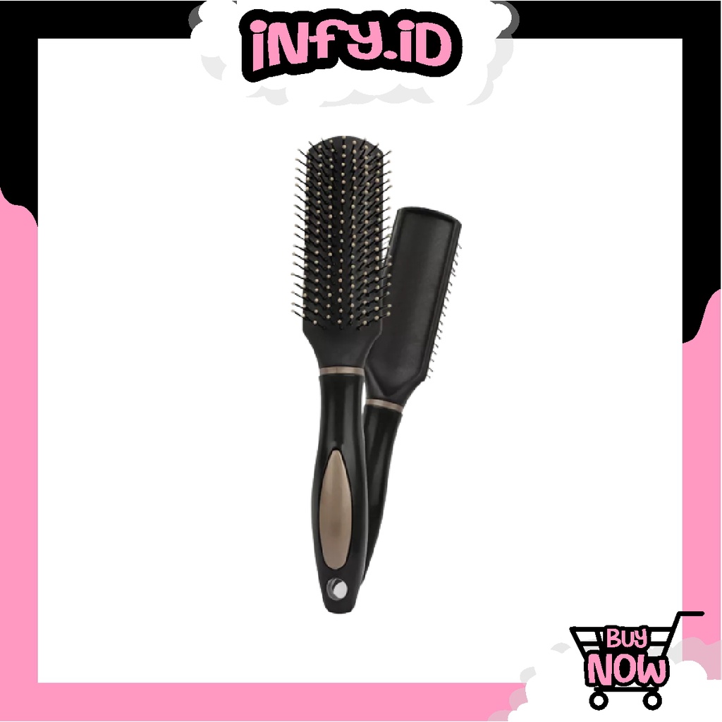 INFY - R665 Hair Brush Sisir Semua Jenis Rambut Anti Kusut dan Pijat Kepala Flat sisir