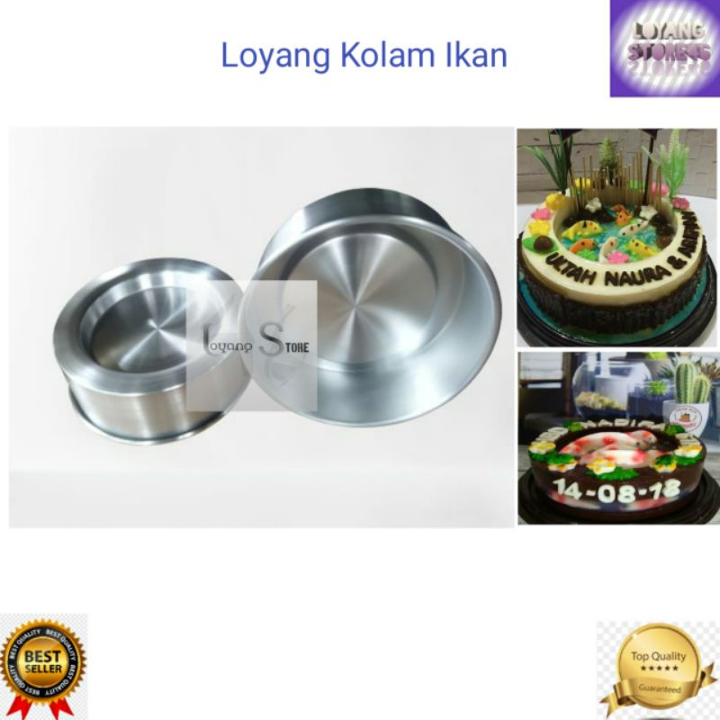Loyang kolam ikan / loyang kolam bolu / loyang puding / loyang kue ulang tahun