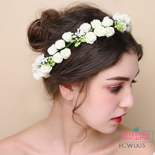 [TOKO TERPERCAYA] AKSESORIS PESTA FLOWER CROWN HAIRPIECE WEDDING FCW003