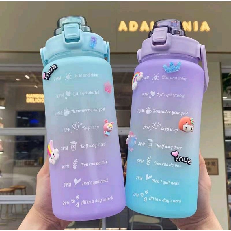 Botol Minum 2 Liter / Botol Minum Viral 3D / Botol Polos