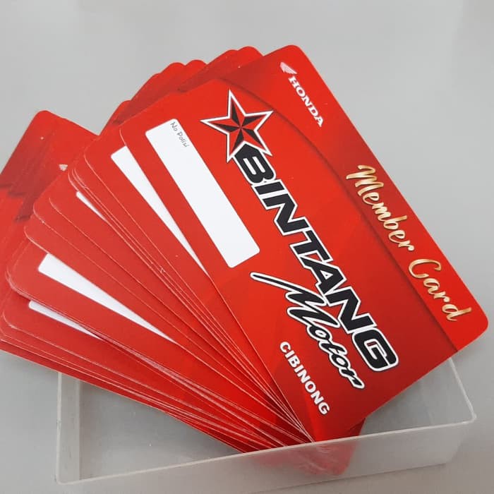 

Cetak Kartu Member 2 sisi bahan AC310 Laminating Doff/Glossy