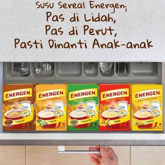 

ENERGEN Susu Cereal SACHET (ISI 10PCS)