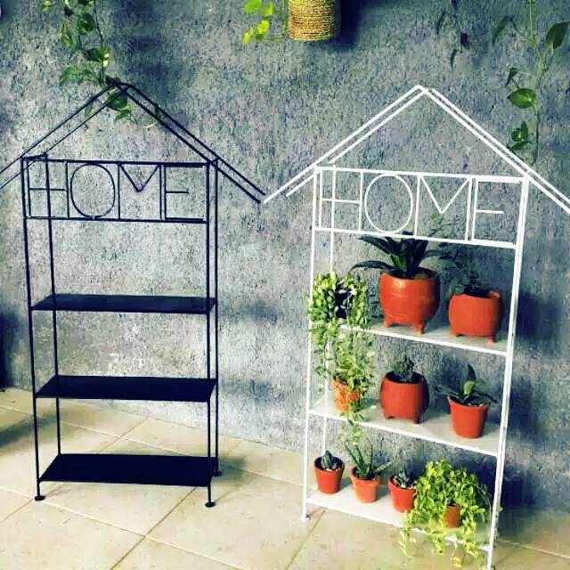 Rak bunga minimalis Home Rak bunga plat besi minimalis Rumah