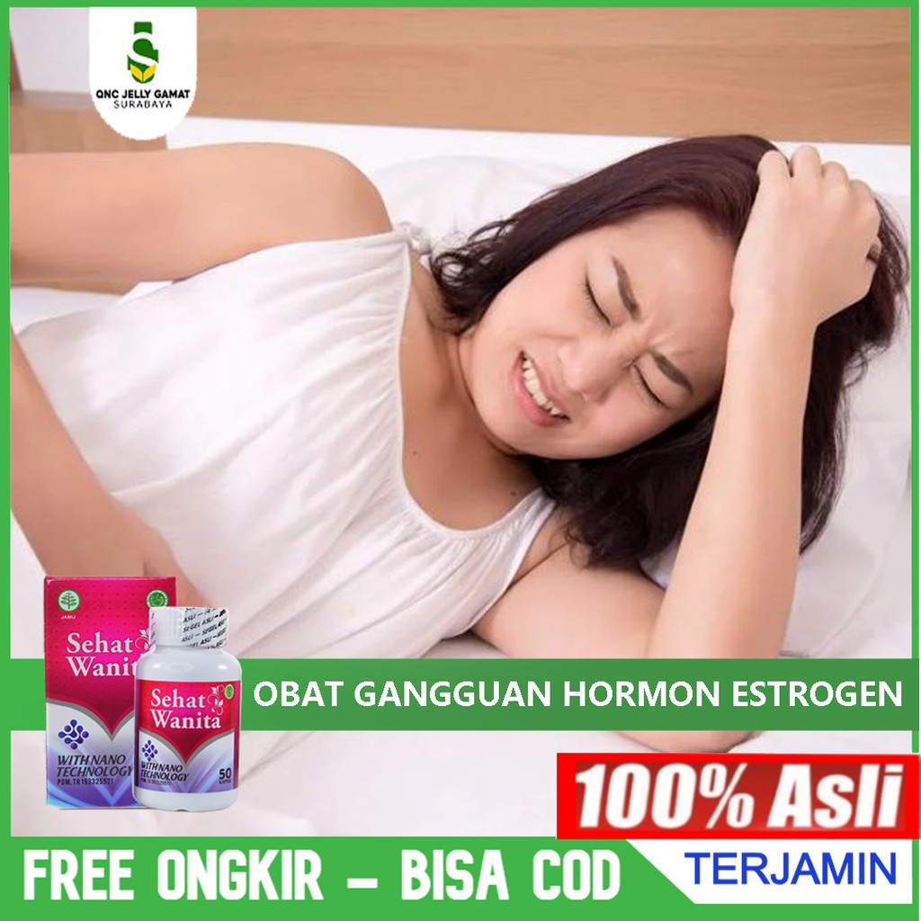 Obat Hormon Estrogen Rendah, Tinggi, Gangguan Hormon Estrogen Herbal Sehat Wanita 50 Kapsul - HALAL