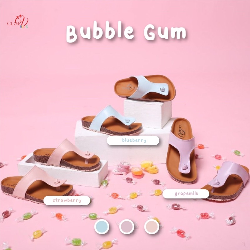 CLOEVKIDS - Sandal anak cewe cowo bubblegum