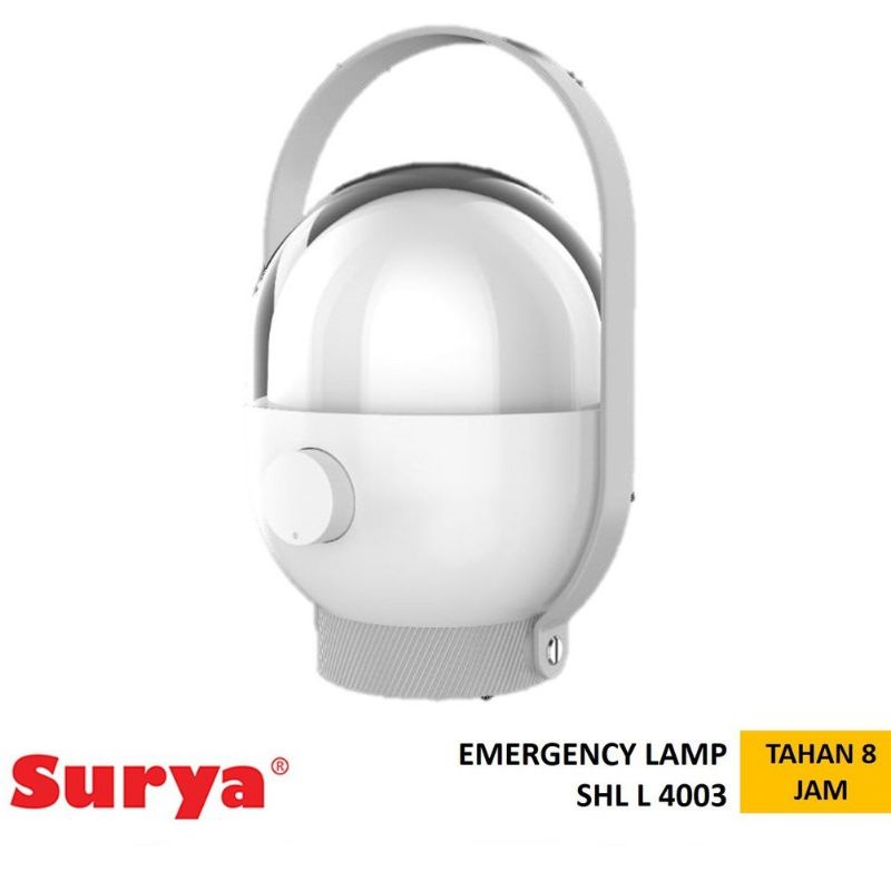 Surya Lampu Emergency Petromak SHL L4003 Frosted SMD 40 LED Light Led / push on 3135