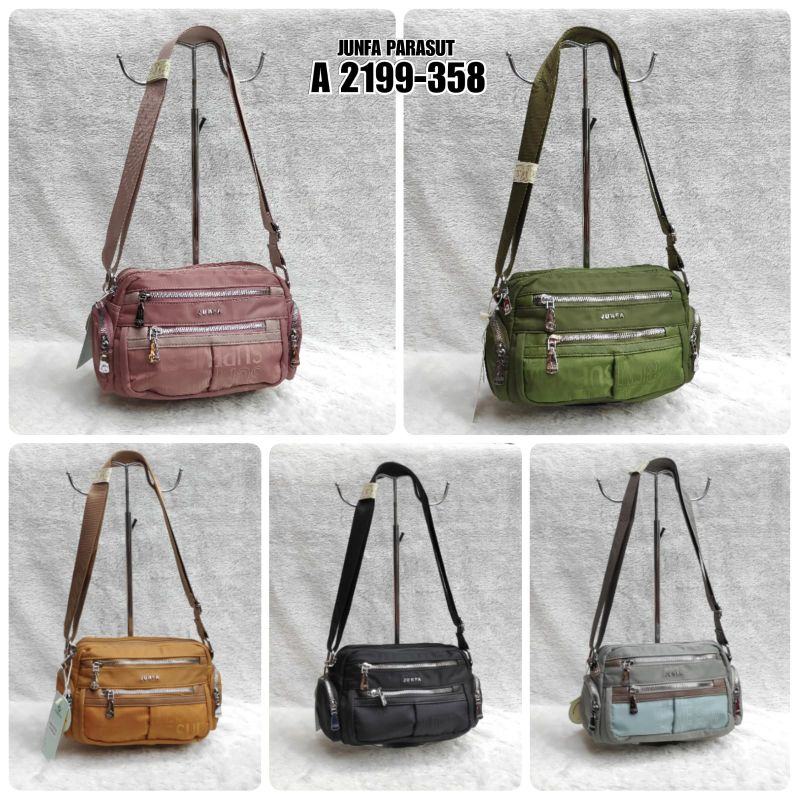 TAS SELEMPANG JUNFA ORIGINAL JK19-358 BAHAN PARASUT