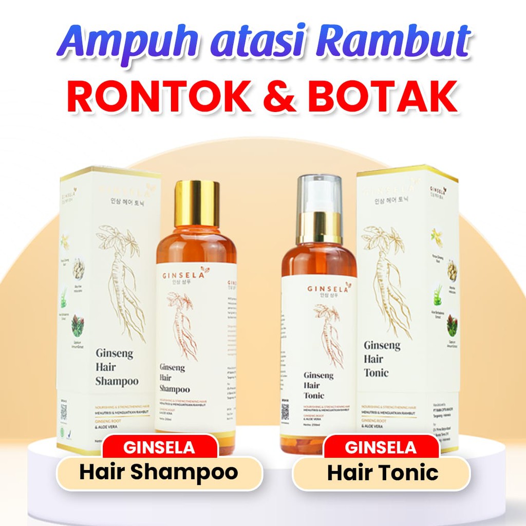 Ginsela Hair Tonic (BPOM & HALAL)