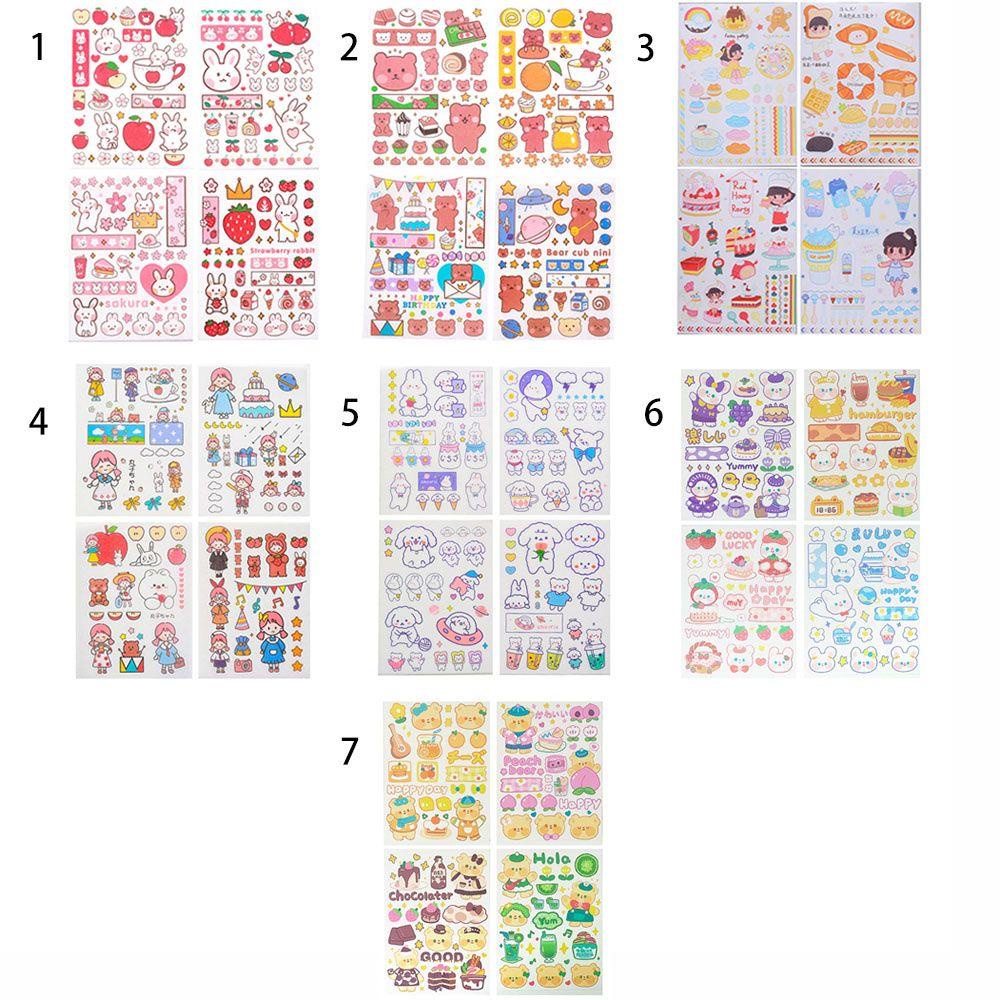 Stiker Scrapbooking Anak DIY Planner Diary Tempel Nanas