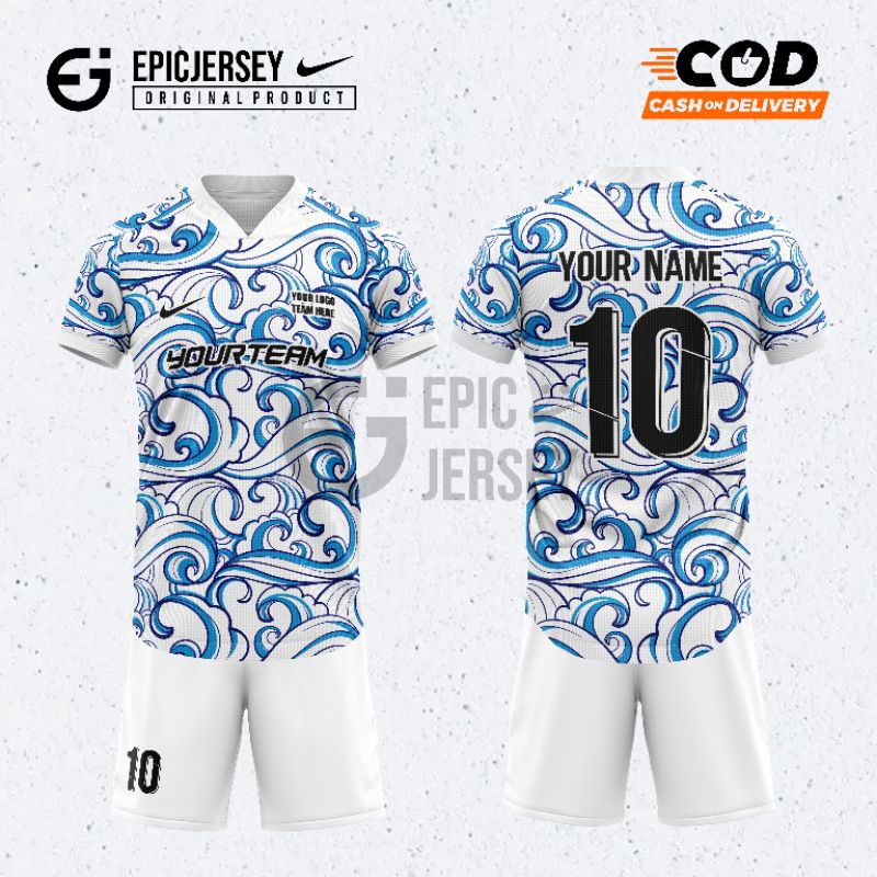 JERSEY FUTSAL FULL PRINTING CUSTOM NAMA, NO, LOGO, TEAM, JERSEY BERKUALITAS MURAH / JERSEY BOLA DESA