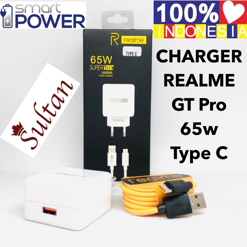 Ready Charger Realme GT PRO 65W Kabel Kuning For Micro Dan Type C