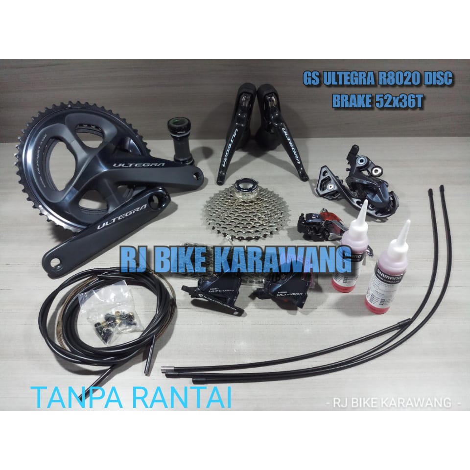 GROUP SET ULTEGRA R8000 52/36 X 170 11-34 T TANPA RANTAI