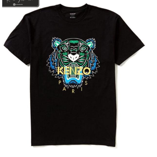 ab✷Baru✺➱ kaos KENZO SIGNATURE TIGER / T SHIRT KENZO WANITA PRIA / baju MACAN / OVERSIZE / kaos big 