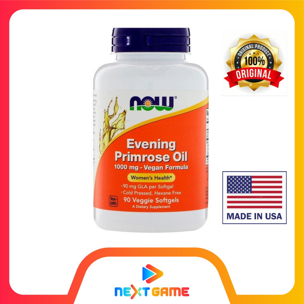 Now Foods Evening Primrose Oil 1000mg 90 Veggie Soft Gels