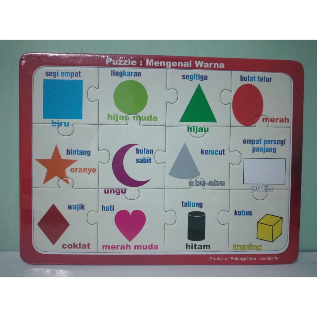 Puzzle Duplex Mainan Edukasi Puzzle Bahan Kertas