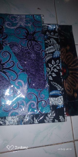 Toska Batik Hrb026 Kenongo Kemeja Hem Pendek Padi Pekalongan M L Xl Murah Keren Bati Pria Wajik Biru