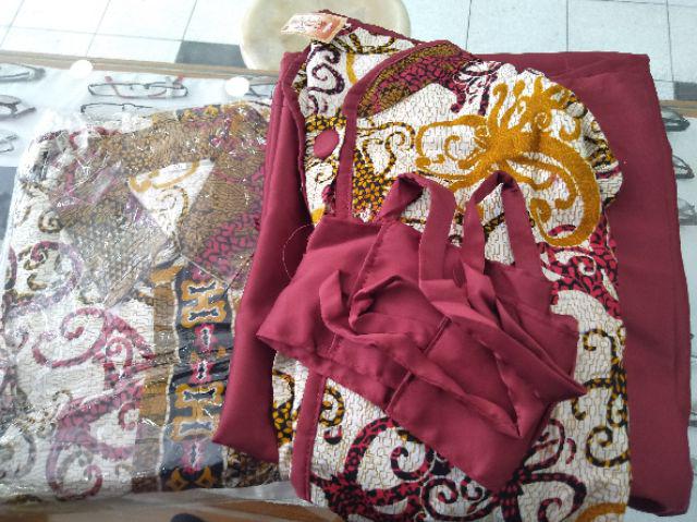 Batik Couple Srg 421 Gamis Velvet