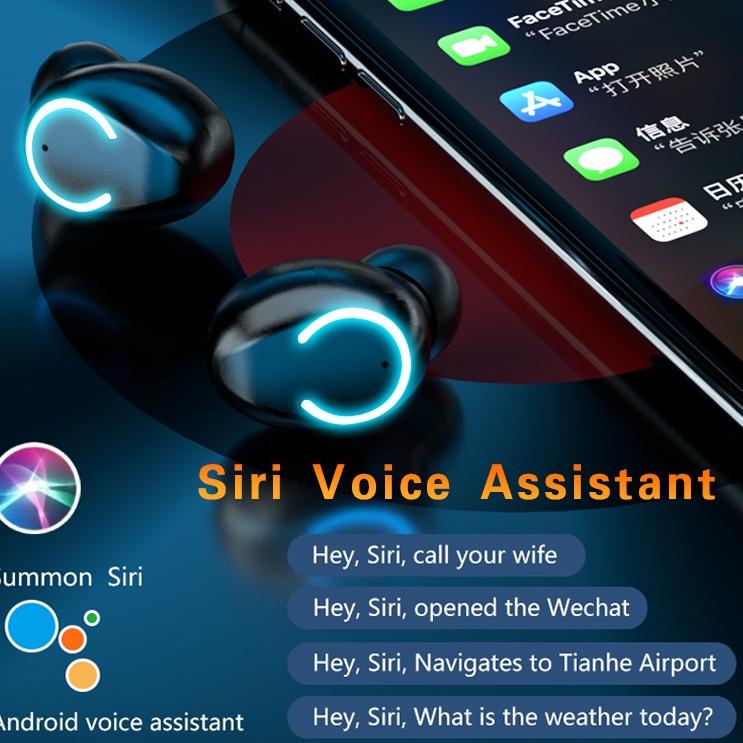 Paling Diminati.. (COD) F9-47 Headset Bluetooth 3500mah Power Bank Wireless Earphone Dengan Senter T