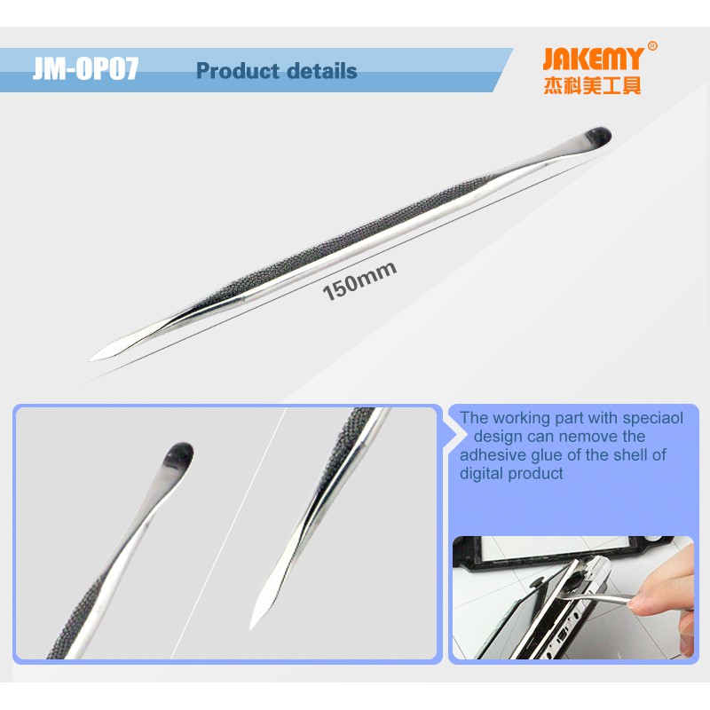 Jakemy JM-OP03 Metal Spudger Prying Opening Repair Tool Kit