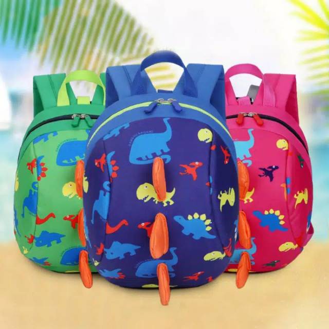 Dino safety backpack skip hop dinosaur toodler tas anak batita balita anti hilang aman travel must ransel harness