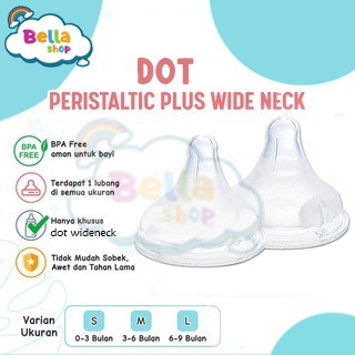 Dot Wideneck Nipple Peristaltic Plus Dot Avent Wideneck / Dot Wideneck Avent Dot OEM Import