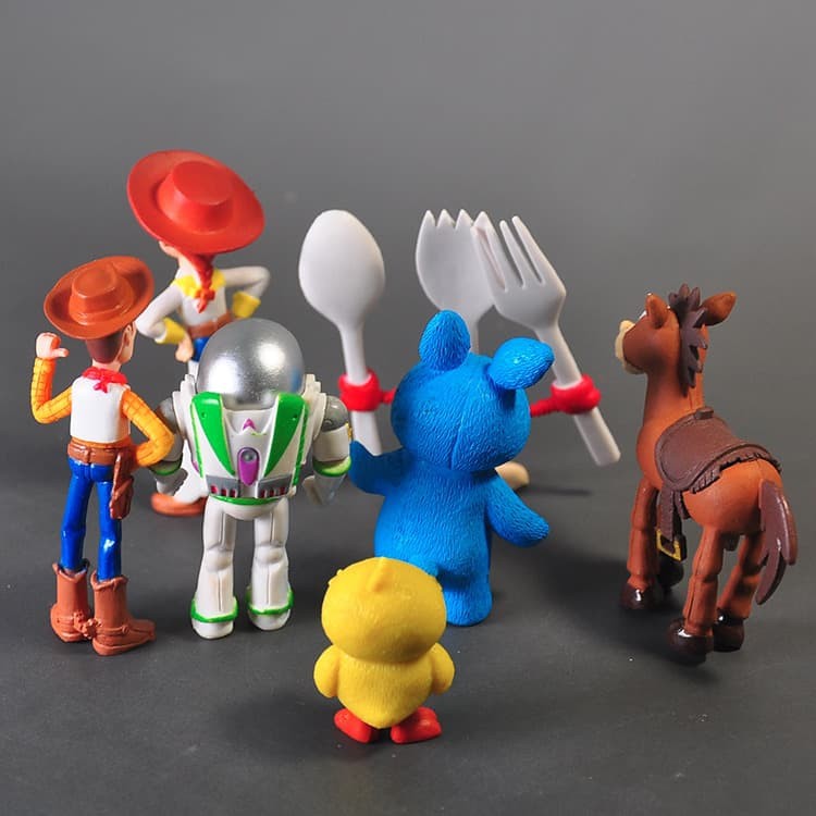 Set figure hiasan Kue Toy story Toystory forky buzz woddy 7 karakter