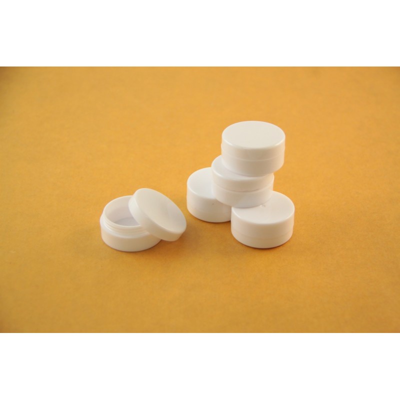 OBRAL MURAH POT KOSMETIK 10 GRAM PUTIH PUTIH - KEMASAN MAKEUP TOOLS - SHARE IN JAR TEMPAT CREAM/LIP BALM