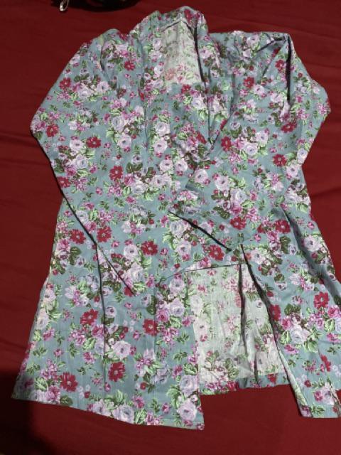 Blouse Kutubaru Pastel Bunga Shabby Chic Floral Instan Bridesmaids Seragam Kondangan Wanita