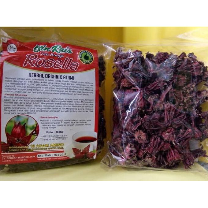 

Mmumb545- Teh Bunga Rosella Merah 100 Gram / Teh Rosela Merah / Rebus /Curah 857F