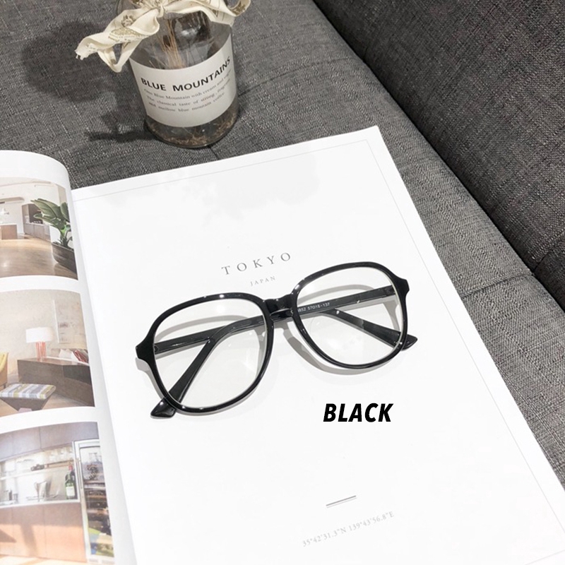 (YUZHU) Bayar di Tempat Korean Design Candy Color Frame Kacamata Wanita Aviator Style Eyeglasses