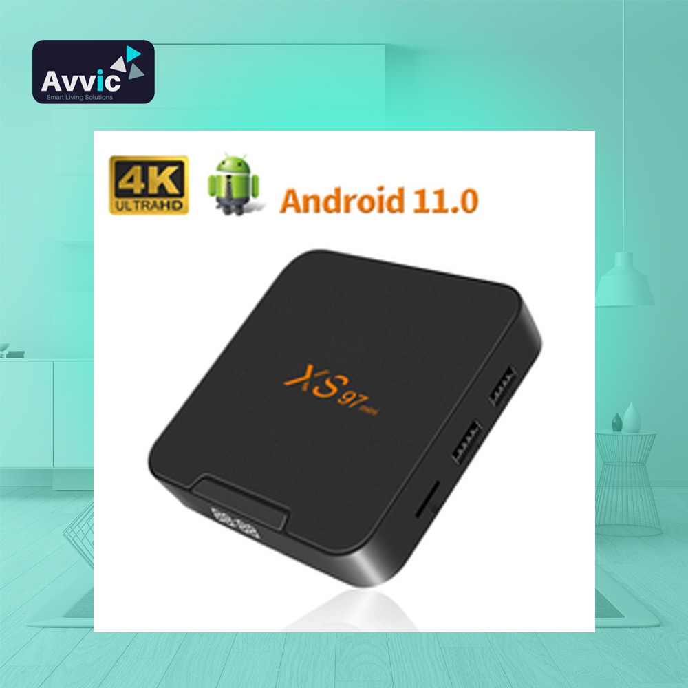 Android TV Box XS97 MAX 4K HD 4GB 32GB WiFi Netflix Smart Media Player Bluetooth 5.0 Android 11