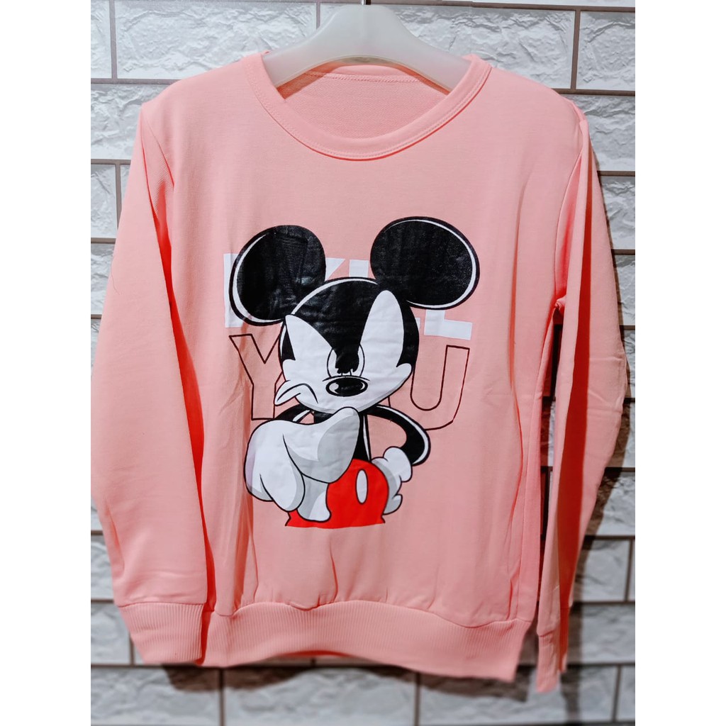 LEANA58 SWEATER WANITA MICKEY YOU