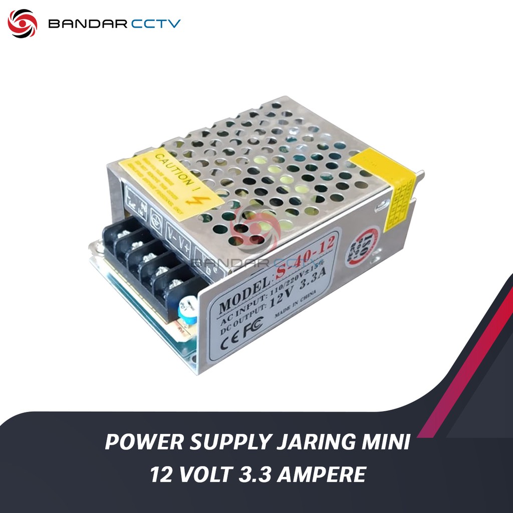 POWER SUPPLY JARING MINI 12 VOLT 3.3 AMPERE