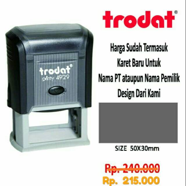 

stempel trodat 4929 size 50x30mm