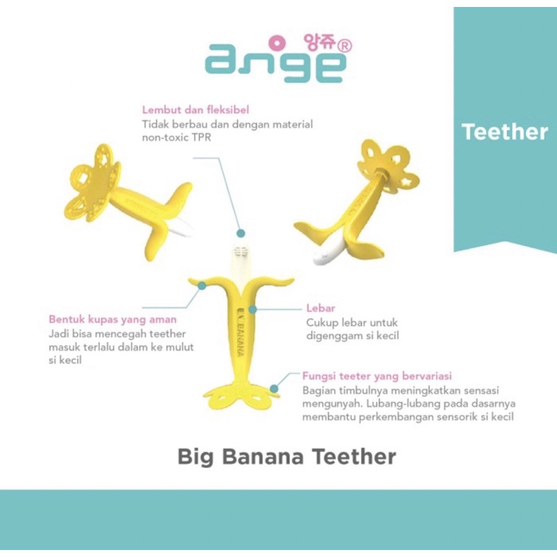 ANGE Big Banana Teether - Gigitan Bayi