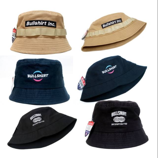 Bucket Hat Topi Bucket Distro Original Lokal Brand Bullshirt Casanoel