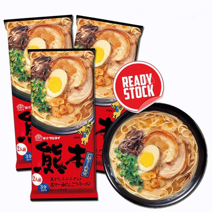 

impor-mie- marutai ramen kumamoto kuro mayo tonkotsu ramen (non-halal) ori jepang -mie-impor.