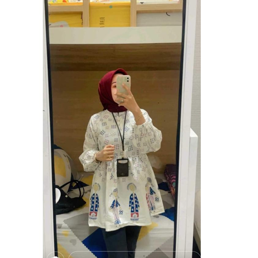 ((TERLARIS)) ATASAN BU TEJO BAJU KERJA WANITA BLOUS BATIK
