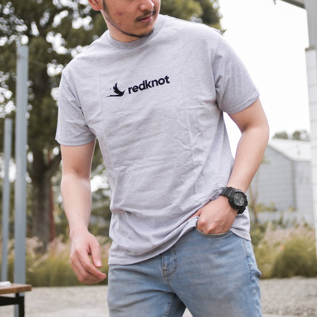 

Redknot T Shirt 01 Abu - Baju T Shirt Kaos Cocok Untuk Pergi Ke Kampus dan Hangout