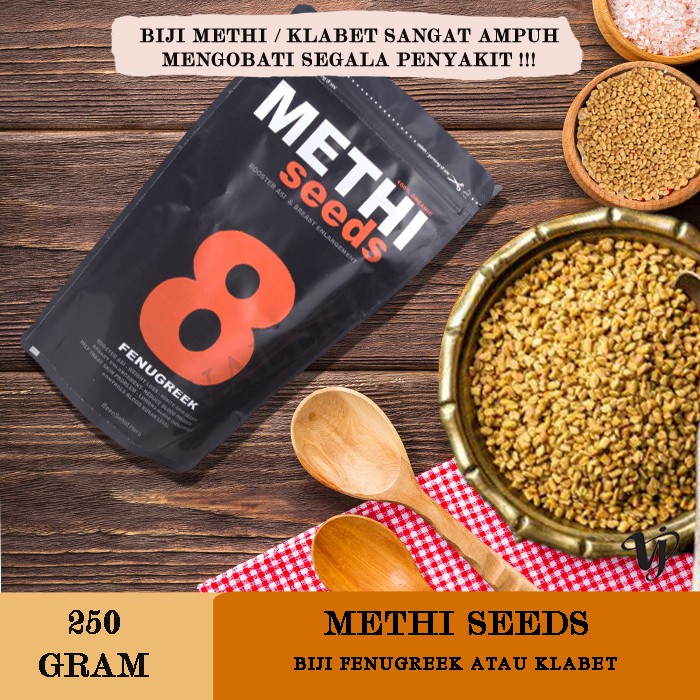 BIJI METHI KLABET METHI SEEDS FENUGREEK PEMBESAR PAYUDARA PENGENCANG PAYUDARA ALAMI OBAT DIABETES
