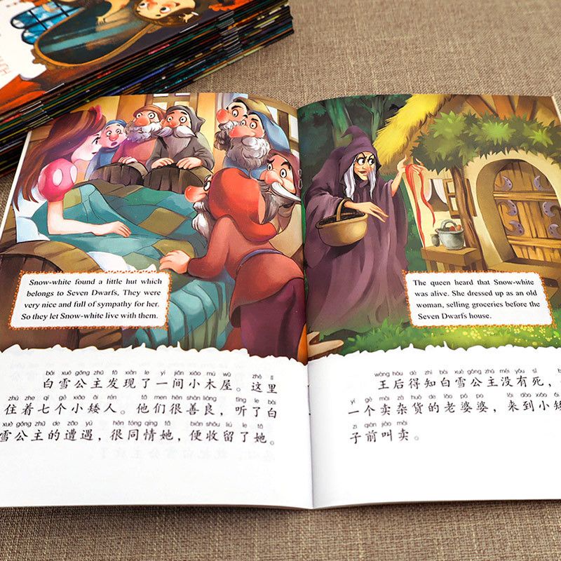 D Buku cerita Anak Belajar Mandarin English Story Book baca membaca pintar story book china chinese language bahasa inggris