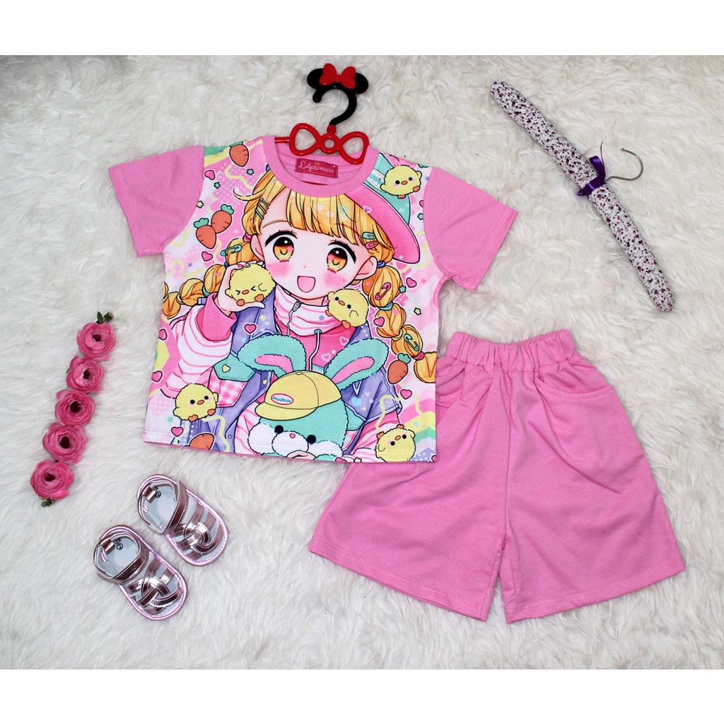 Set Girl 2in1/Fashion Anak 4 Thn Sampai 6 Thn/ Baju Setelan Bayi Murah/Set Anak Import