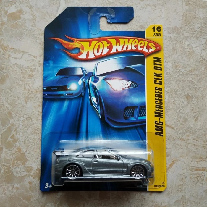 Hotwheels AMG-Mercedes CLK DTM Silver Antik 2006 Rare Collectible unik